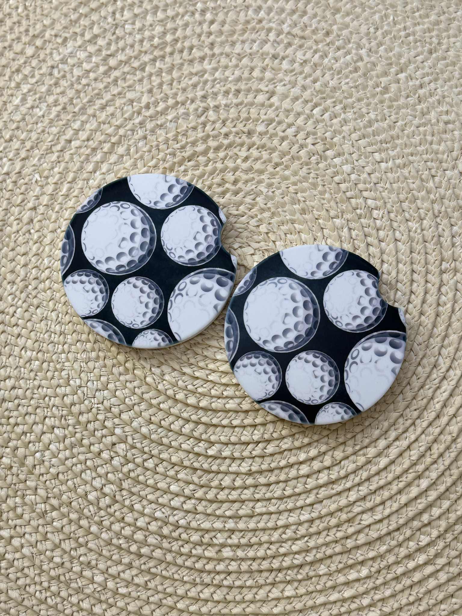 Golf Ball Car Coasters