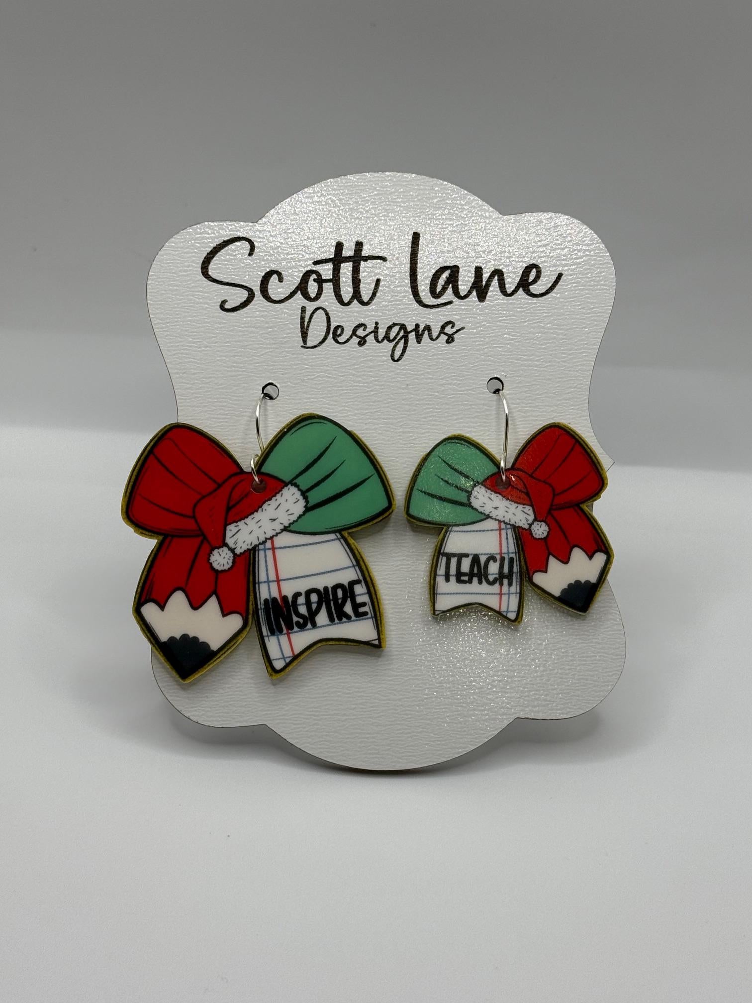 Teacher Christmas Earrings