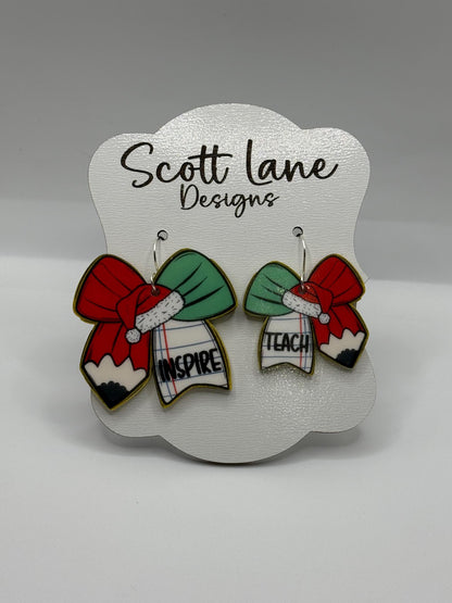 Teacher Christmas Earrings