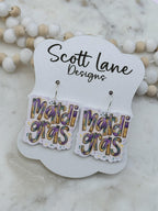 Mardi Gras Earrings