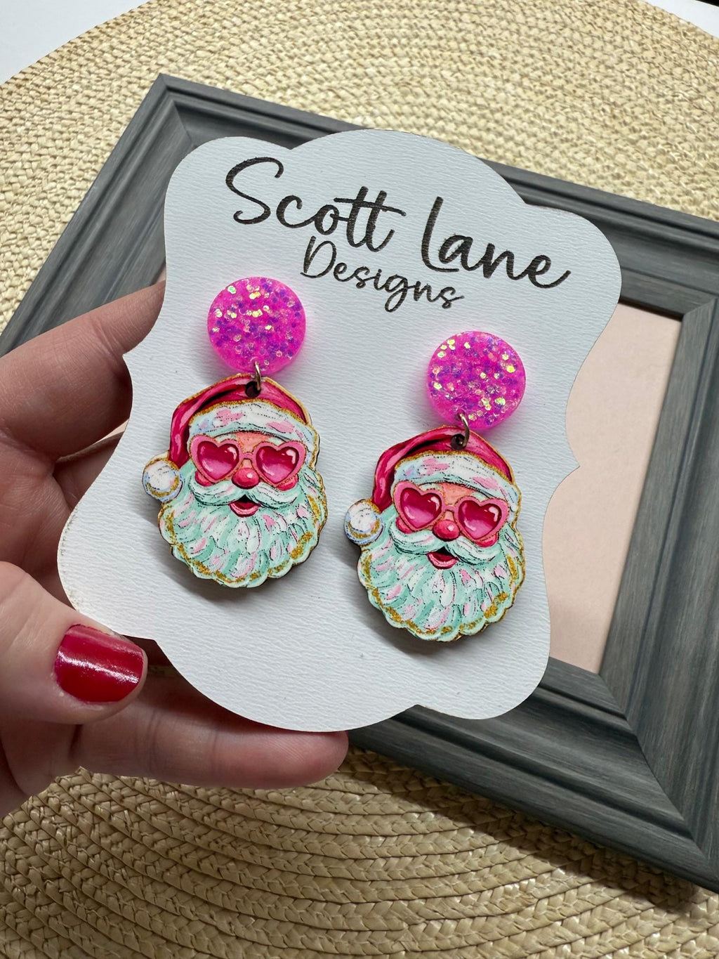 Santa Claus Christmas Earrings