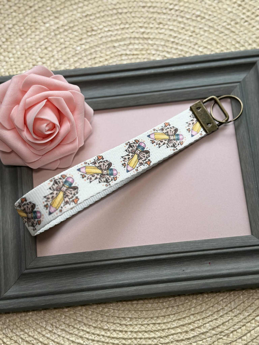 Personalized Teacher Key Fob Wristlet