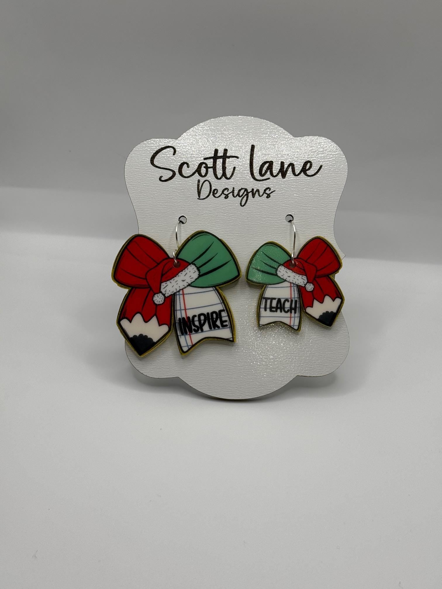 Teacher Christmas Earrings
