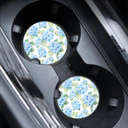 Blue Hydrangea Car Coasters