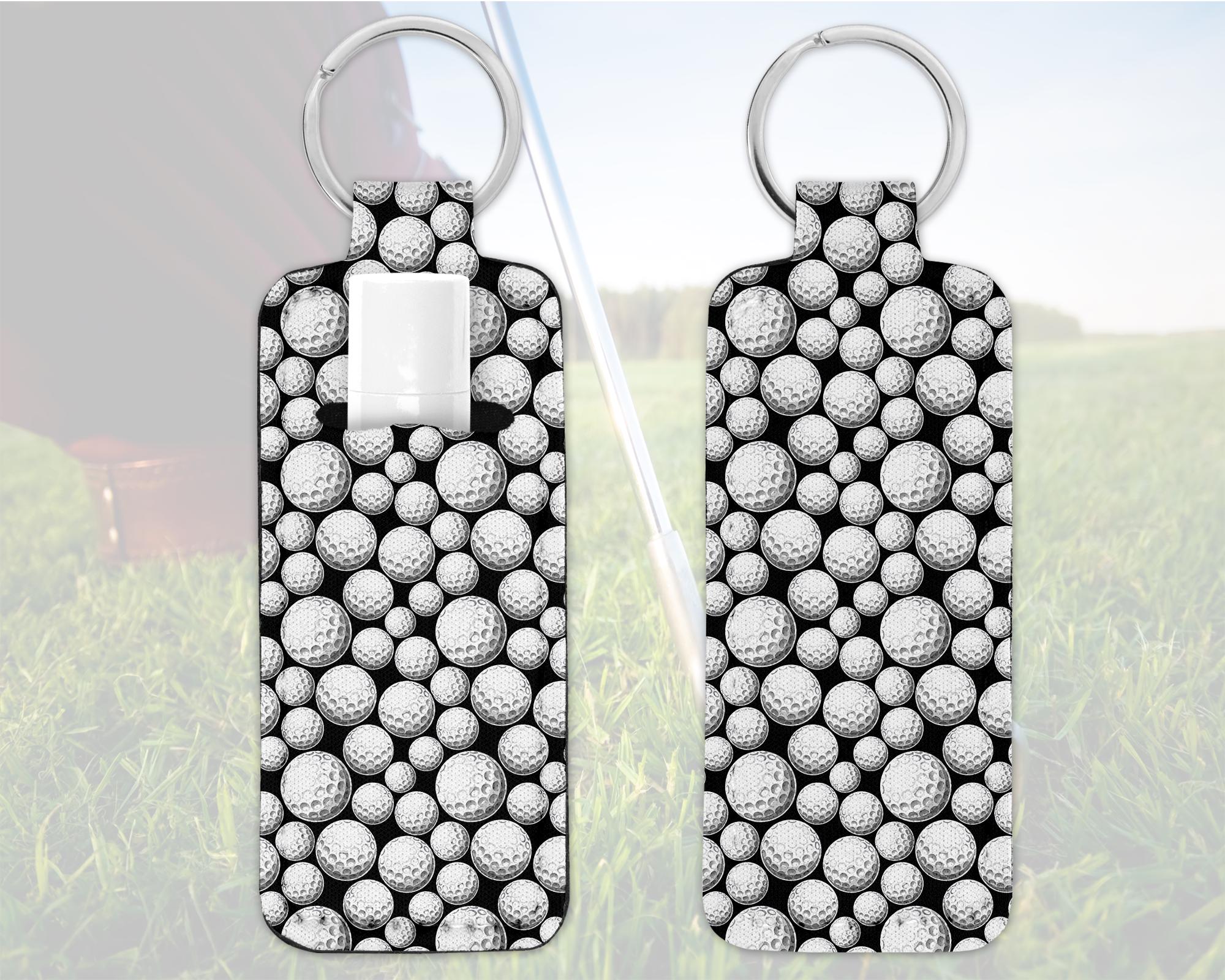 Golf Ball Lip Balm Keychain