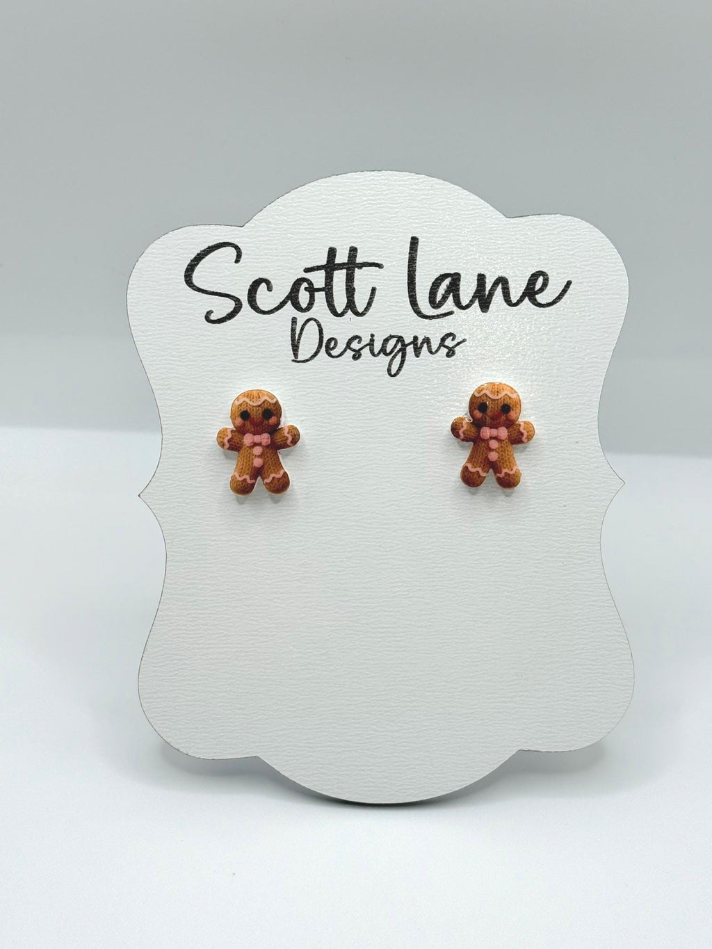 Gingerbread Christmas Earrings