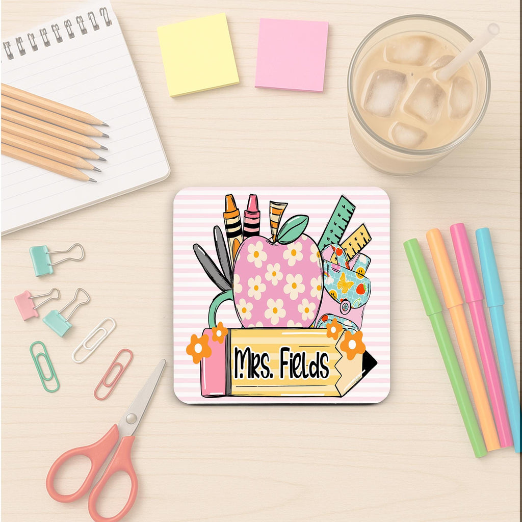 Personalized Teacher Coaster