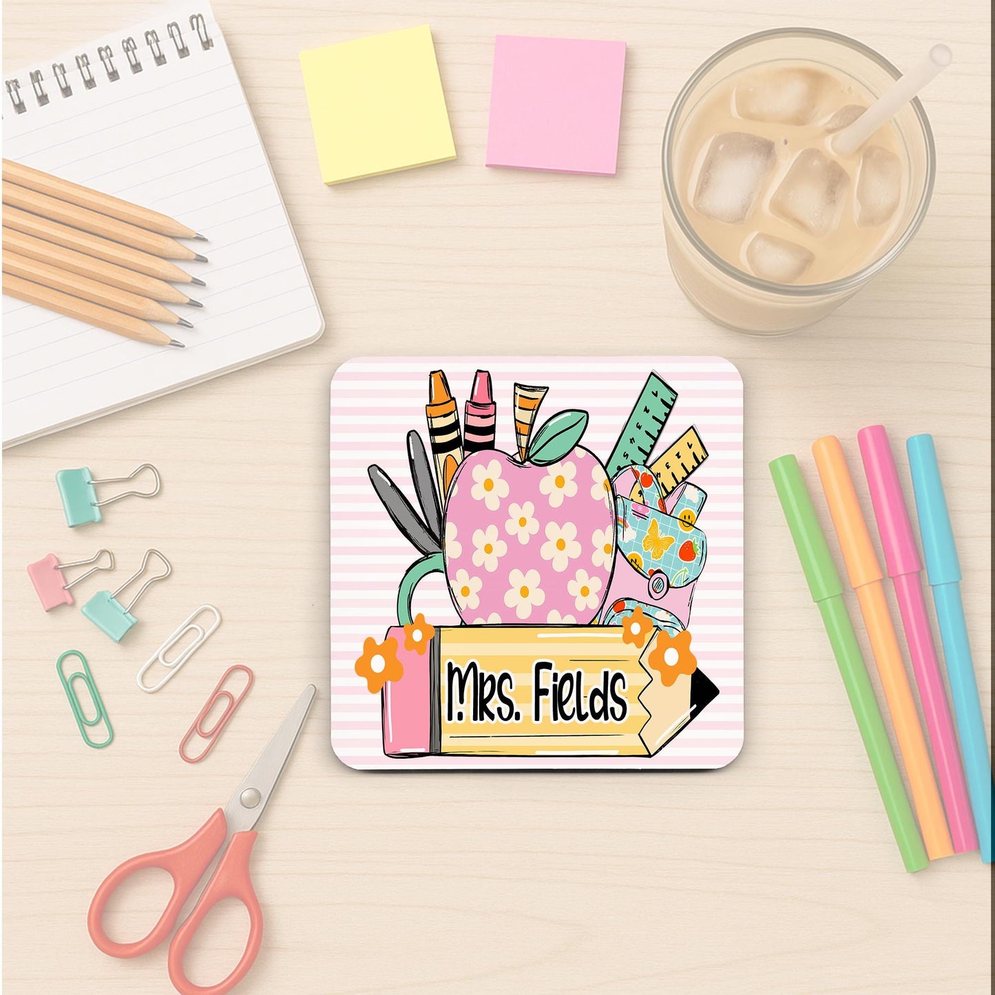 Personalized Teacher Coaster