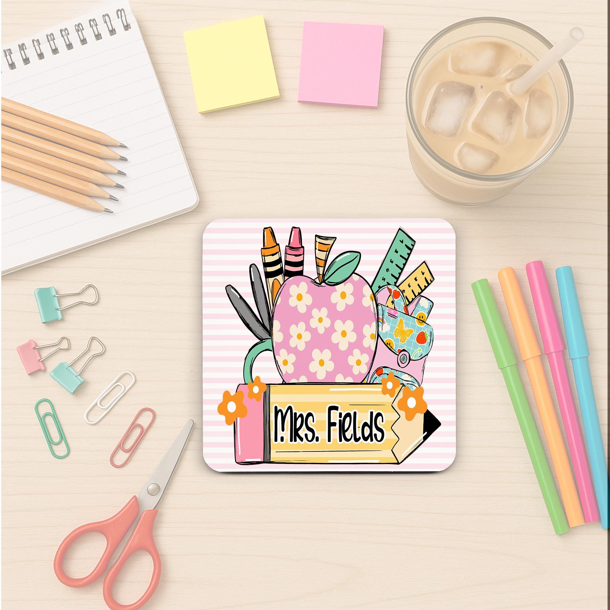 Personalized Teacher Coaster