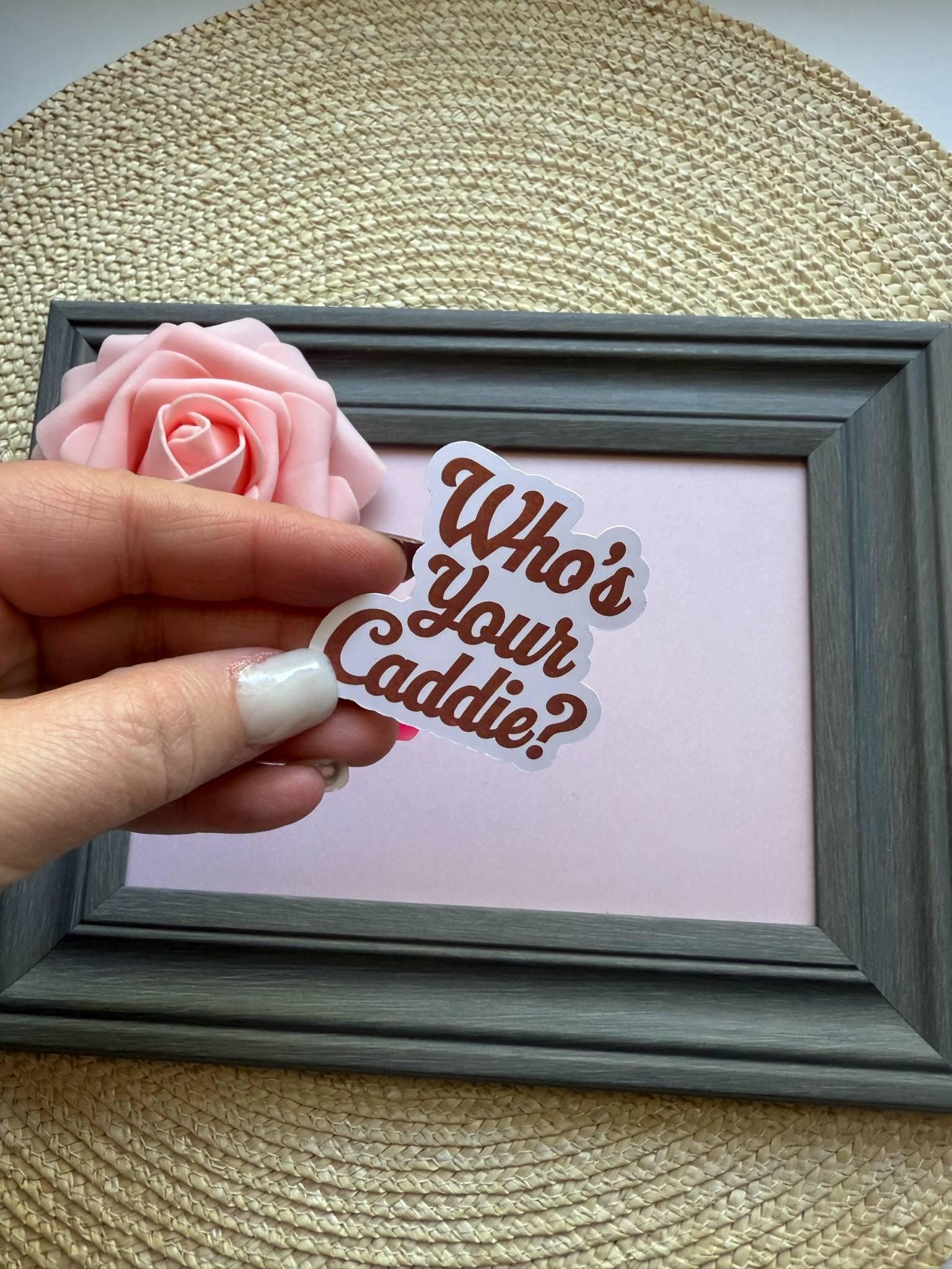 Who's Your Caddie Sticker