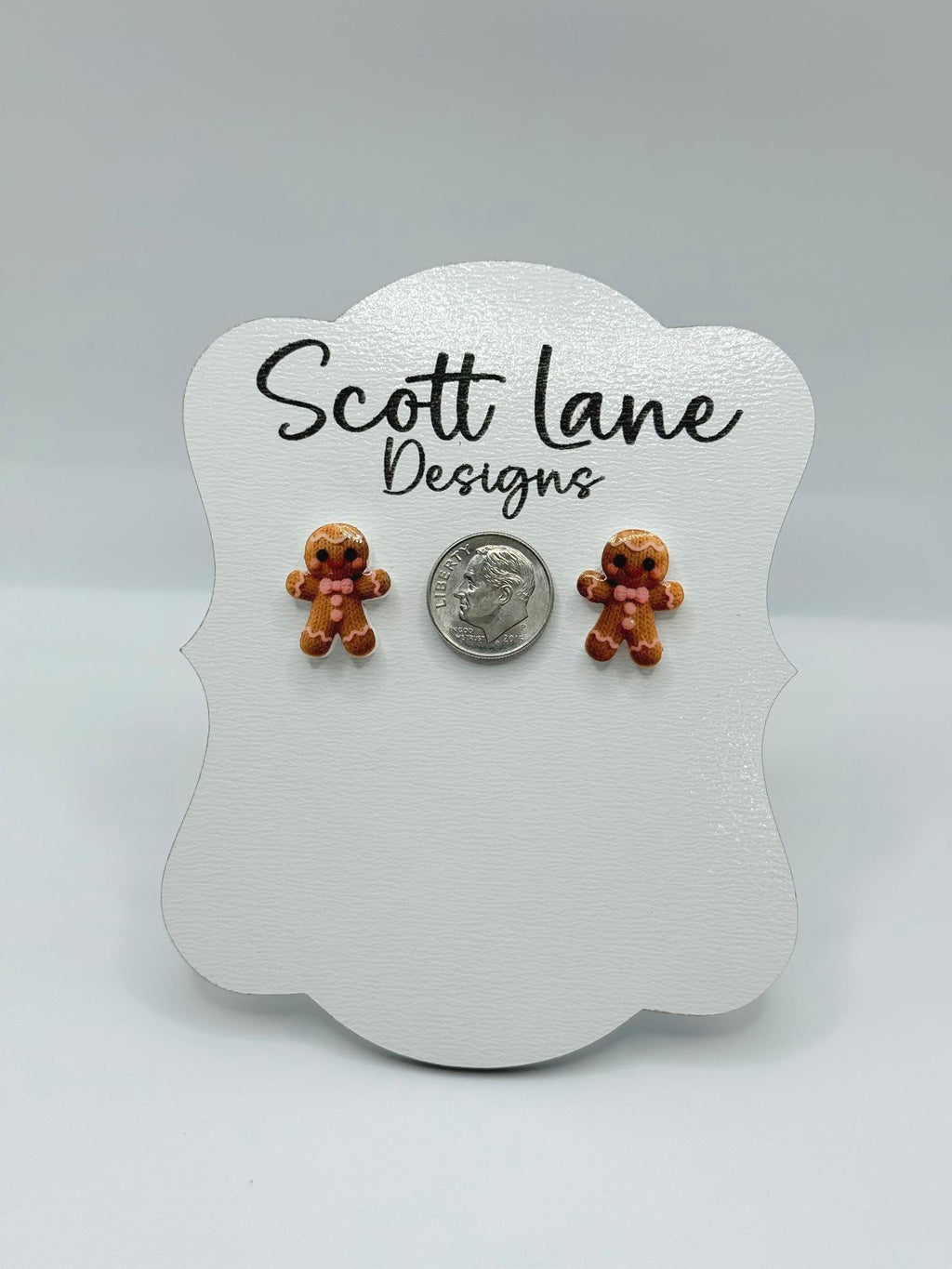 Gingerbread Christmas Earrings