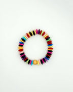 Multicolor Bone Disc Bracelet