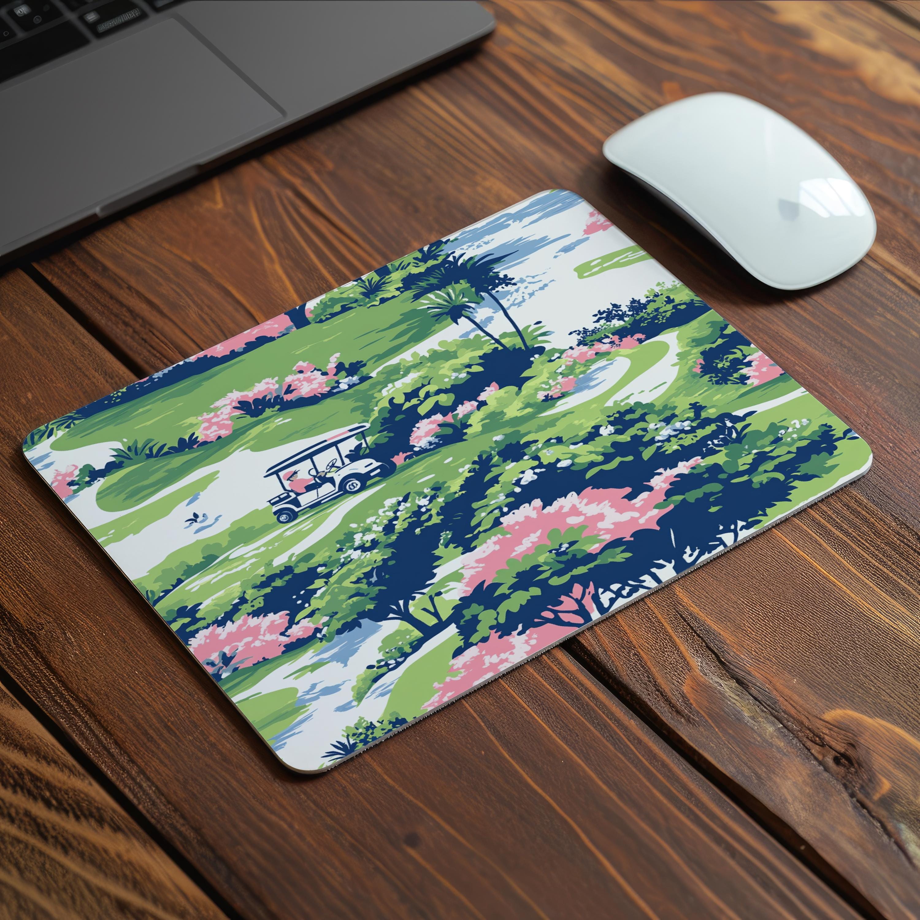 Personalized Golf Course Mouse Pad