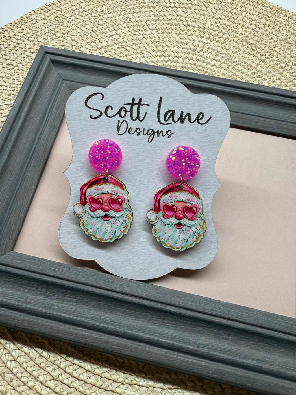 Santa Claus Christmas Earrings