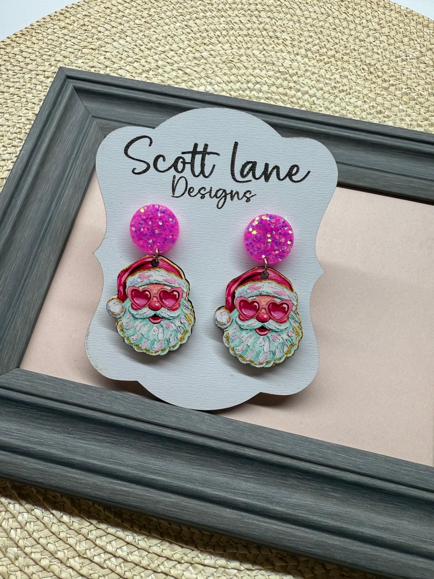 Santa Claus Christmas Earrings