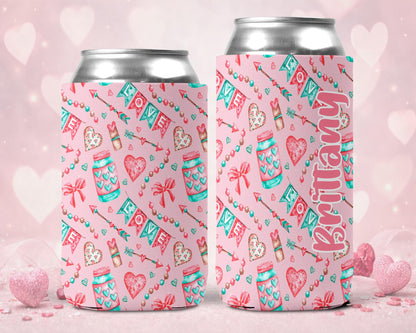 Personalized Hearts and Arrows Can Cooler