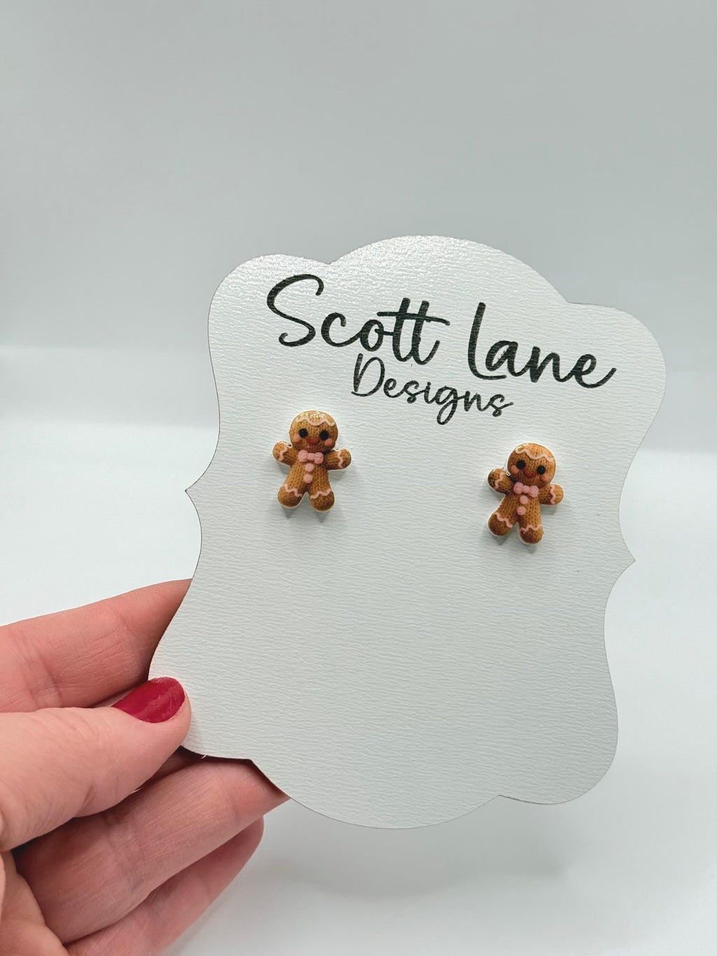 Gingerbread Christmas Earrings