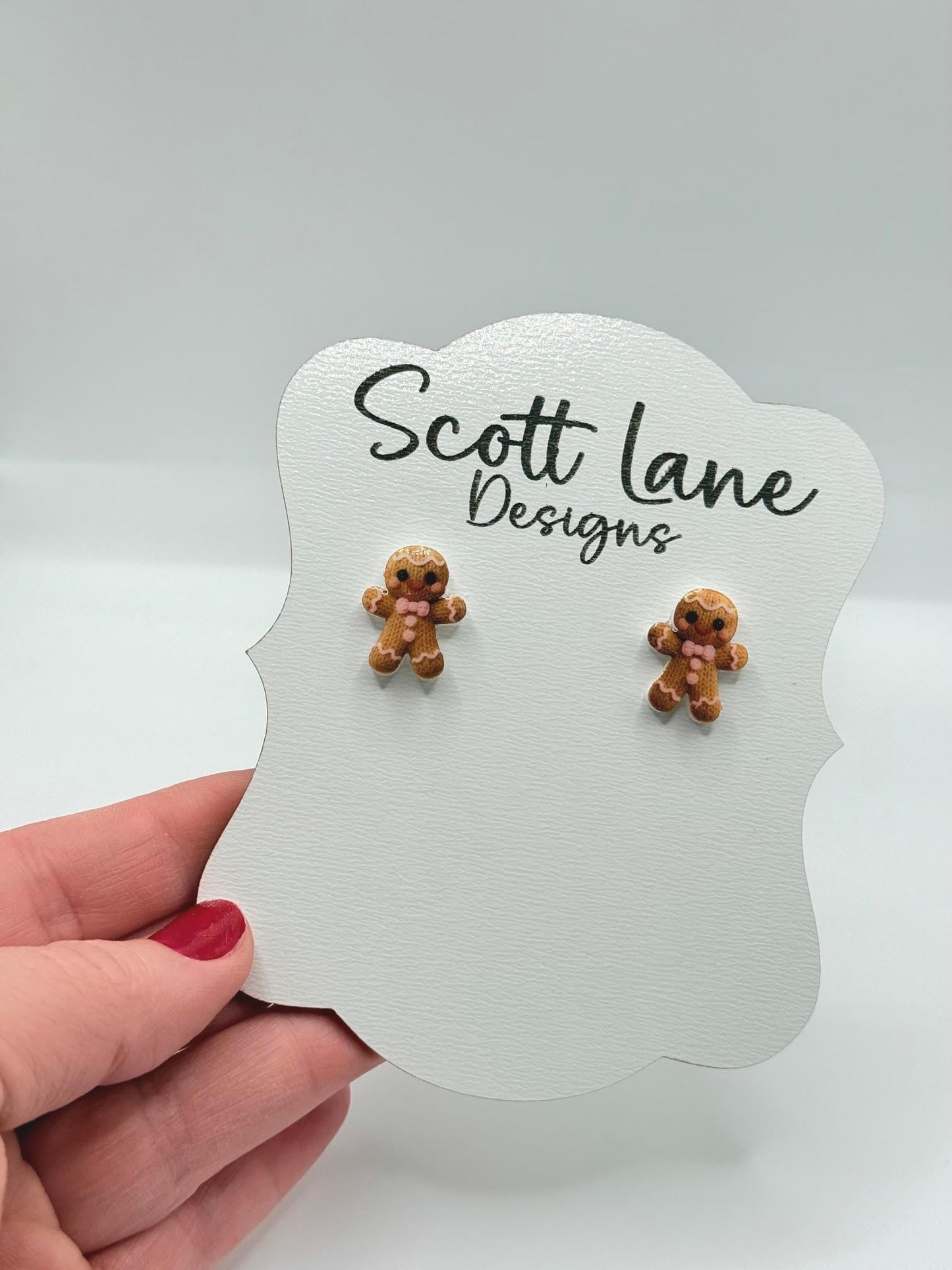 Gingerbread Christmas Earrings