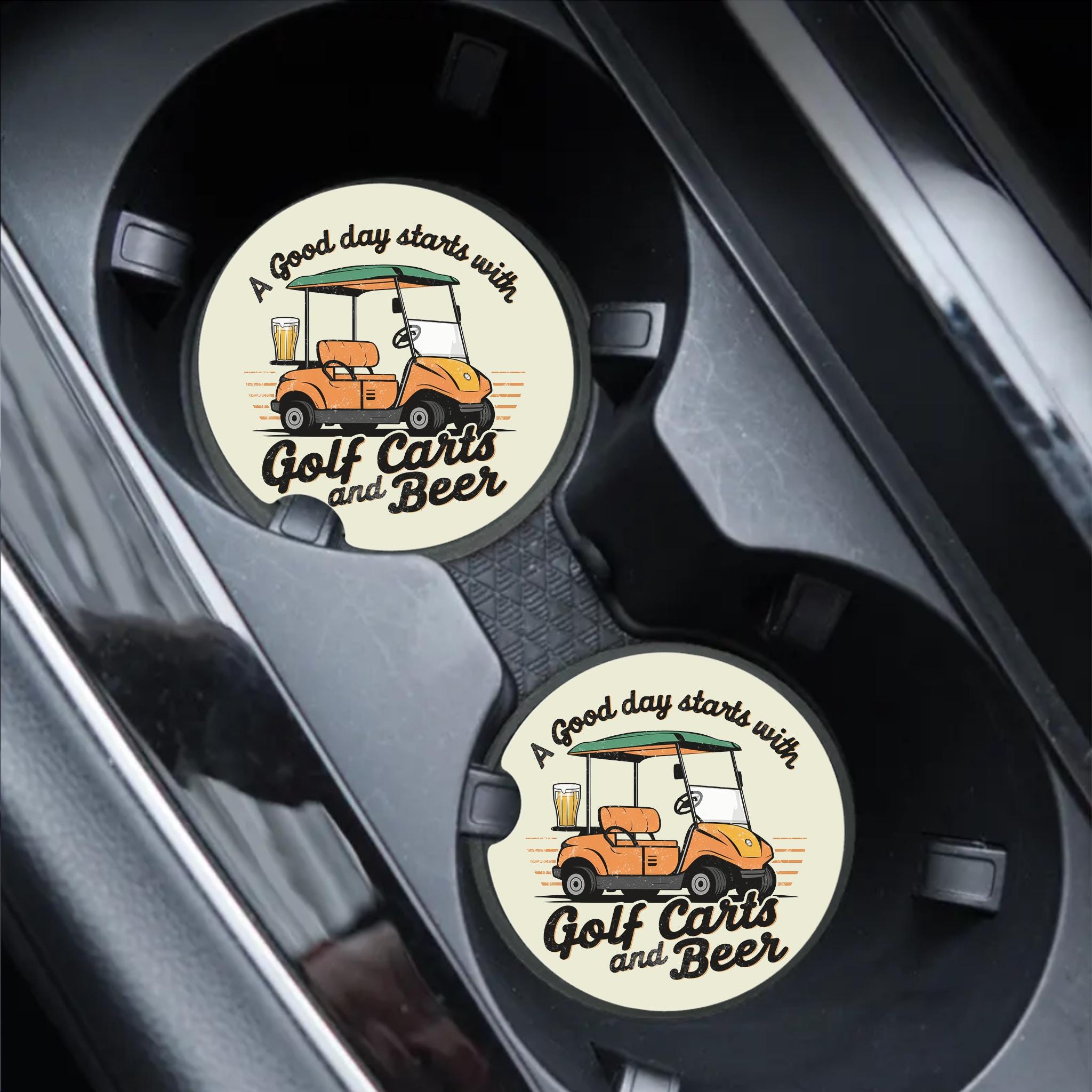 Golf Car Coaster Set