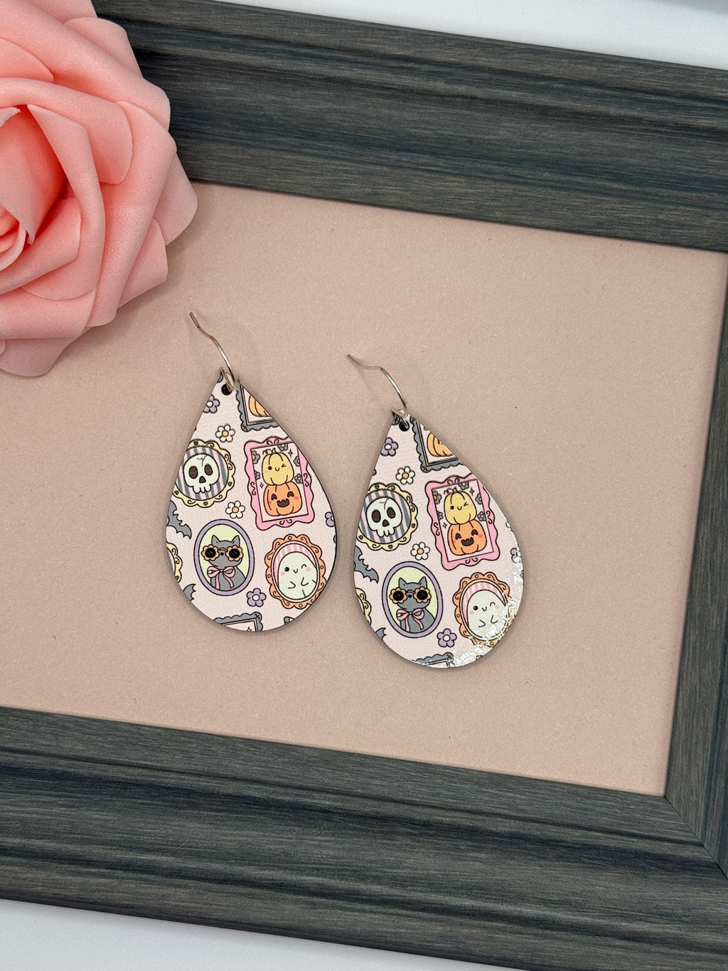 Halloween Teardrop Dangle Earrings