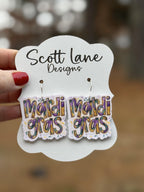 Mardi Gras Earrings