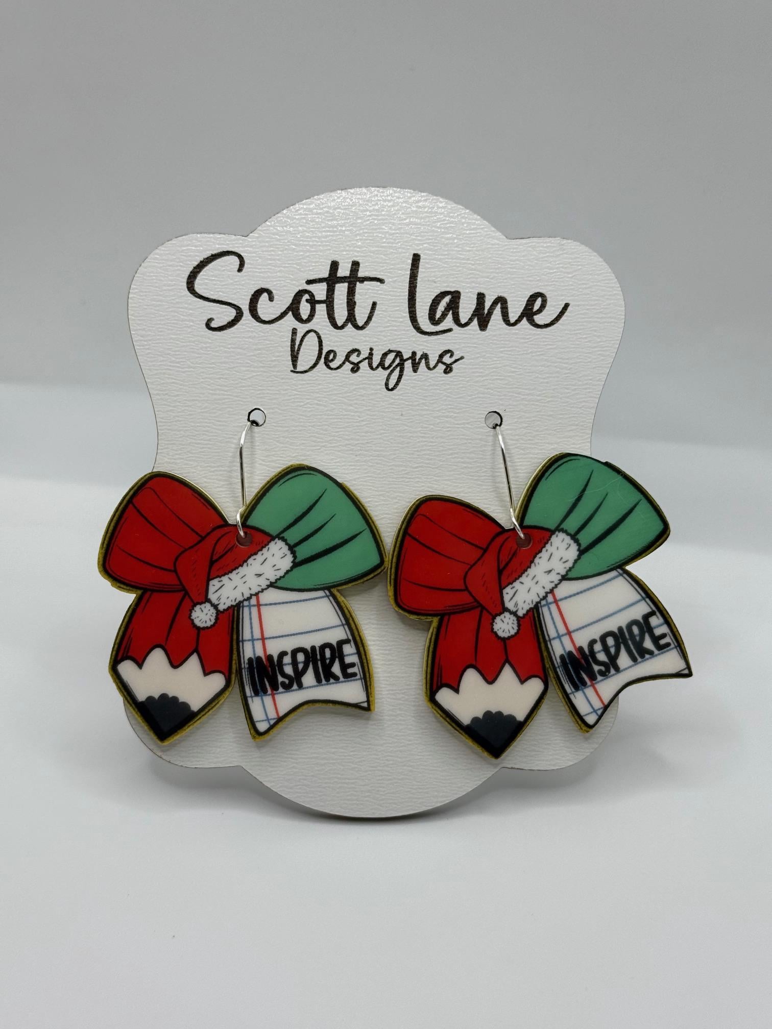 Teacher Christmas Earrings