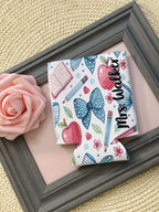 Personalized Teacher Can Cooler Bows and Apples