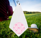 Personalized Preppy Monogram Golf Towel
