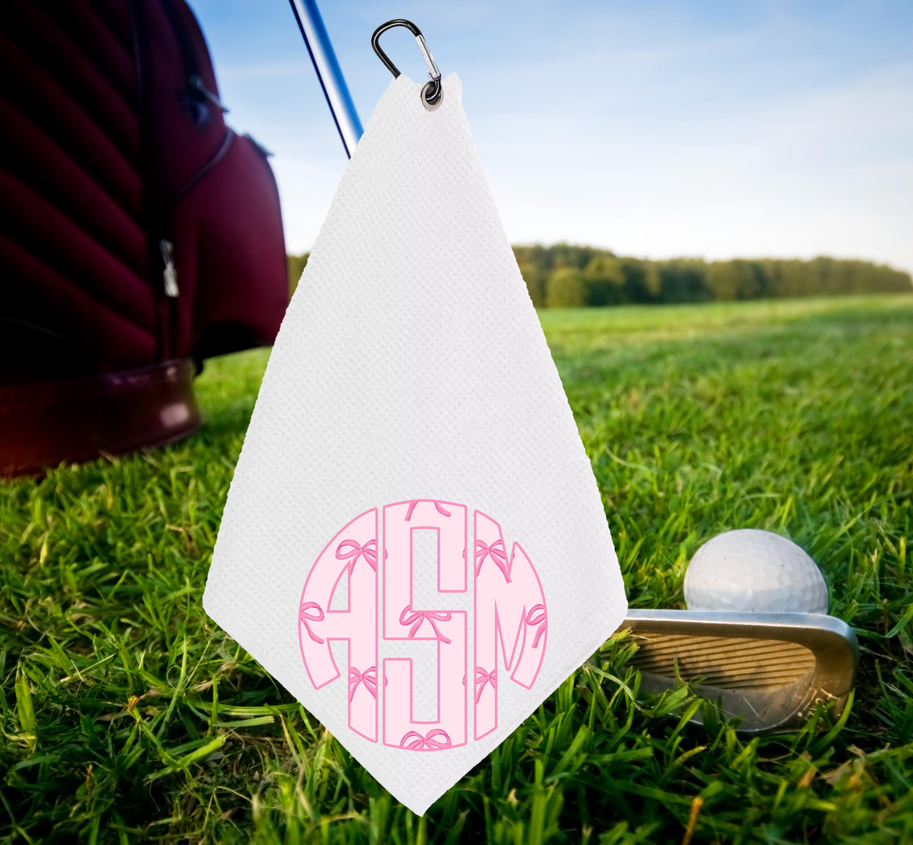 Personalized Preppy Monogram Golf Towel