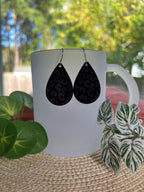 Leopard Print Teardrop Earrings