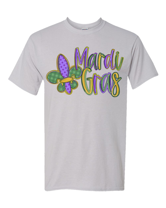 Mardi Gras Fleur Tee