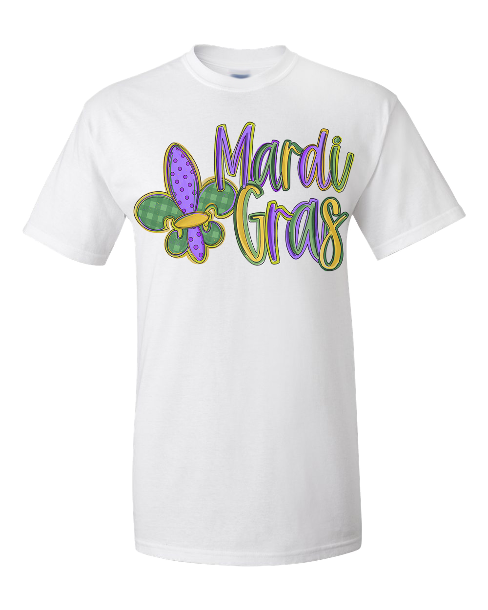 Mardi Gras Fleur Tee