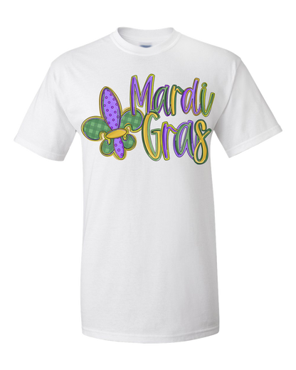 Mardi Gras Fleur Tee