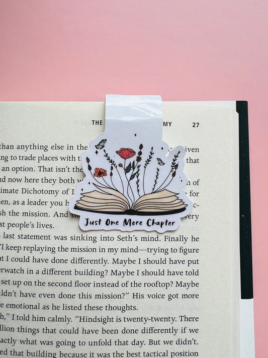 Just One More Chapter Magnetic Bookmark