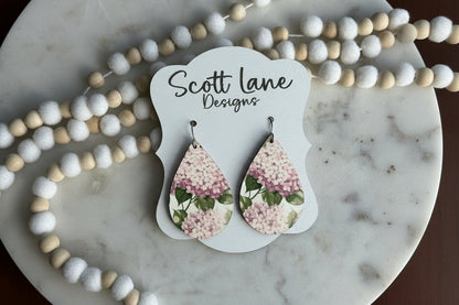 Hydrangea Teardrop Earrings