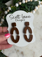 Brown Tortoise Inspire Earrings