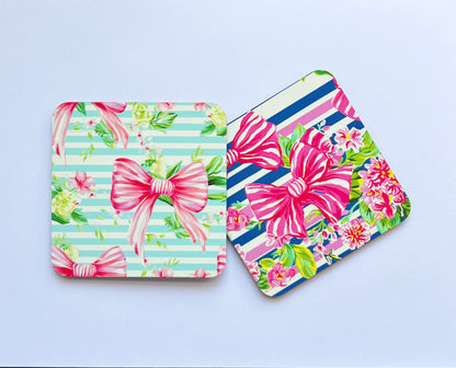 Girly Bow Coasters