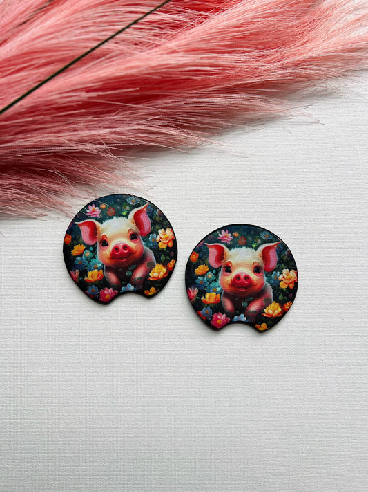 Cutie Pig Car Coaster