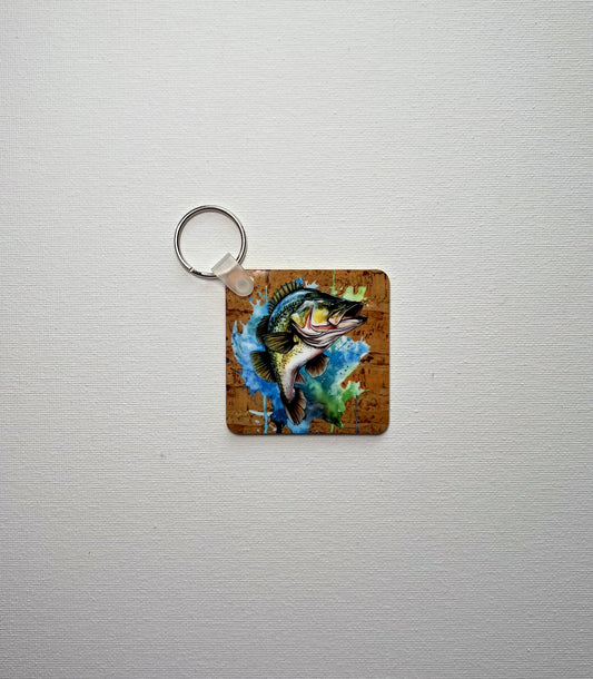 Outdoors Fish Keychain