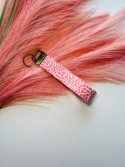 Personalized Leopard Print Keychain