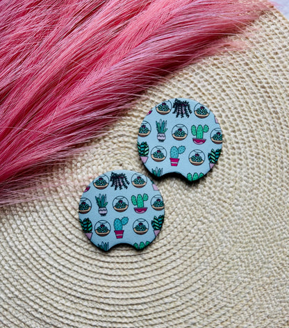 Cactus Lover Car Coaster