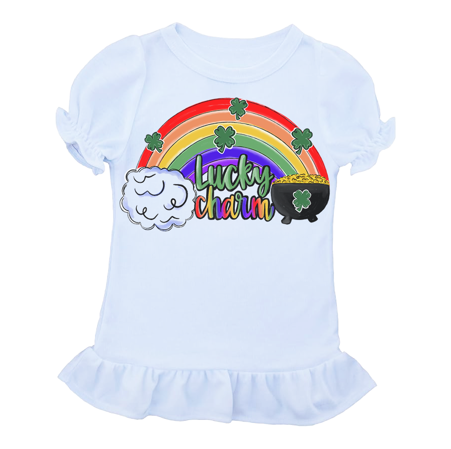 Kids Lucky Charm Ruffle Tee