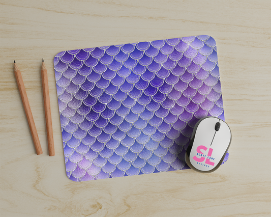 Purple Mermaid Mouse Pad