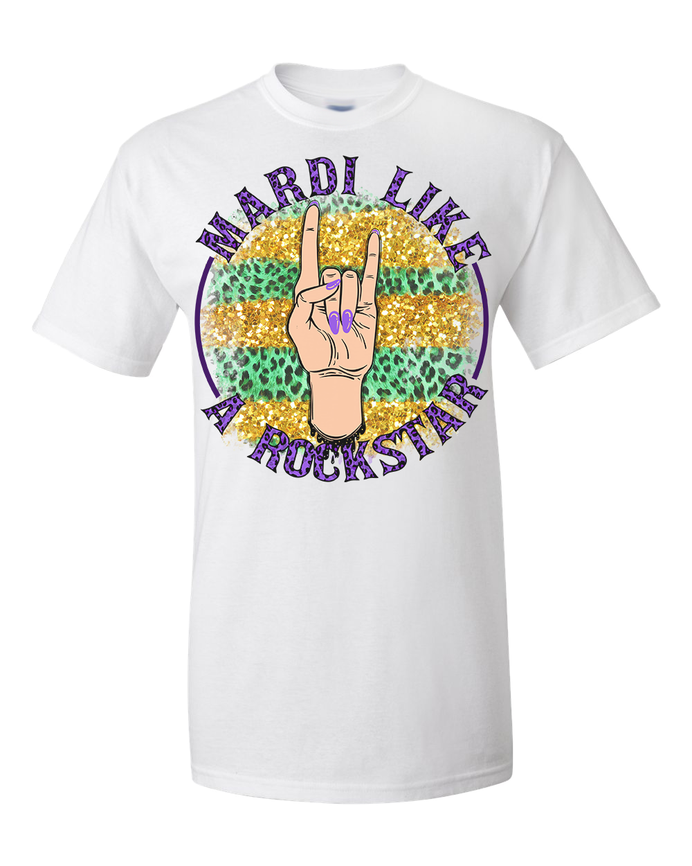 Mardi Like A Rockstar Tee