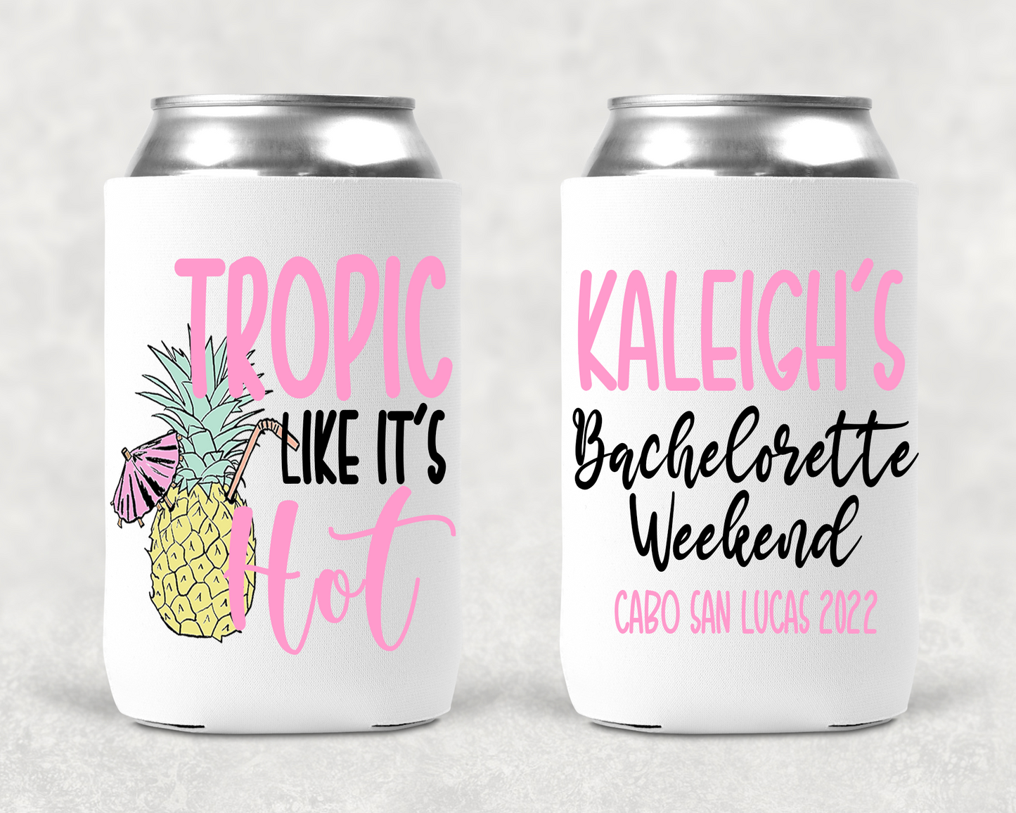 Tropic Like It's Hot Bachelorette Party Can Cooler