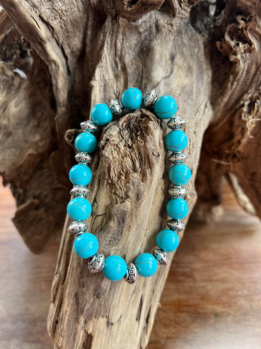 Turquoise and Silver Bracelet