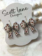 Valentine's Day Bow Hearts Earrings
