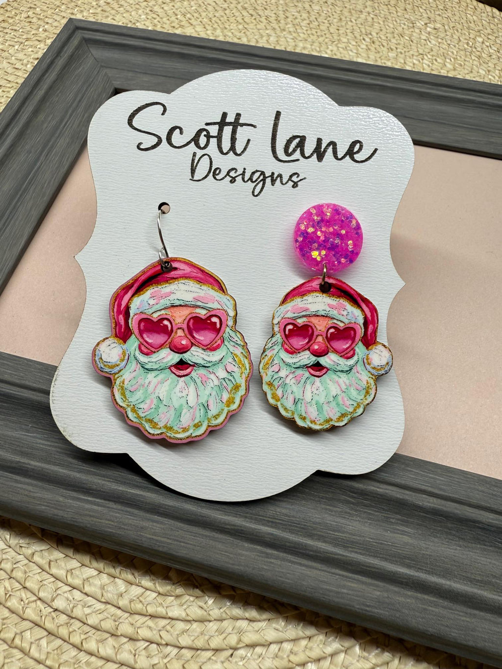 Santa Claus Christmas Earrings