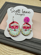 Santa Claus Christmas Earrings