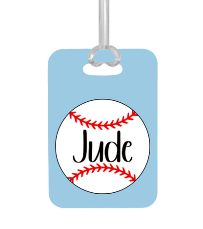 Baseball  Personalized Bag Tag